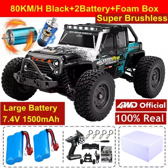 Brushless 4WD RC Car – Off-Road 80KM/H Racing Truck
