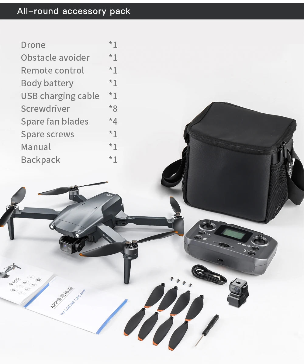 Pro Max GPS Drone – Dual Camera, 5KM Range, 4K Video