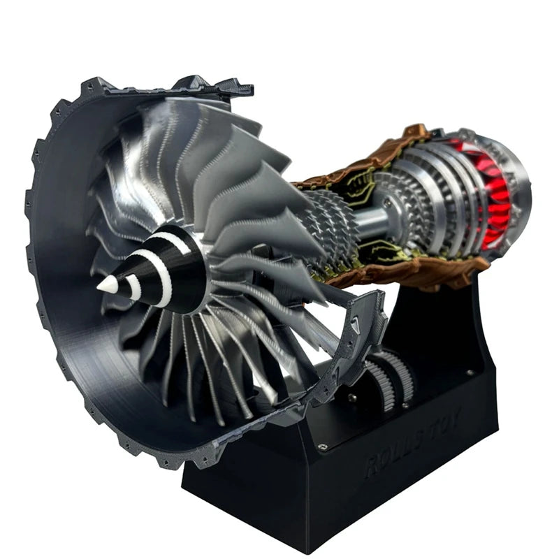 Electric Jet Engine Model – 1:25 TR900/A380 Turbofan with LED Light