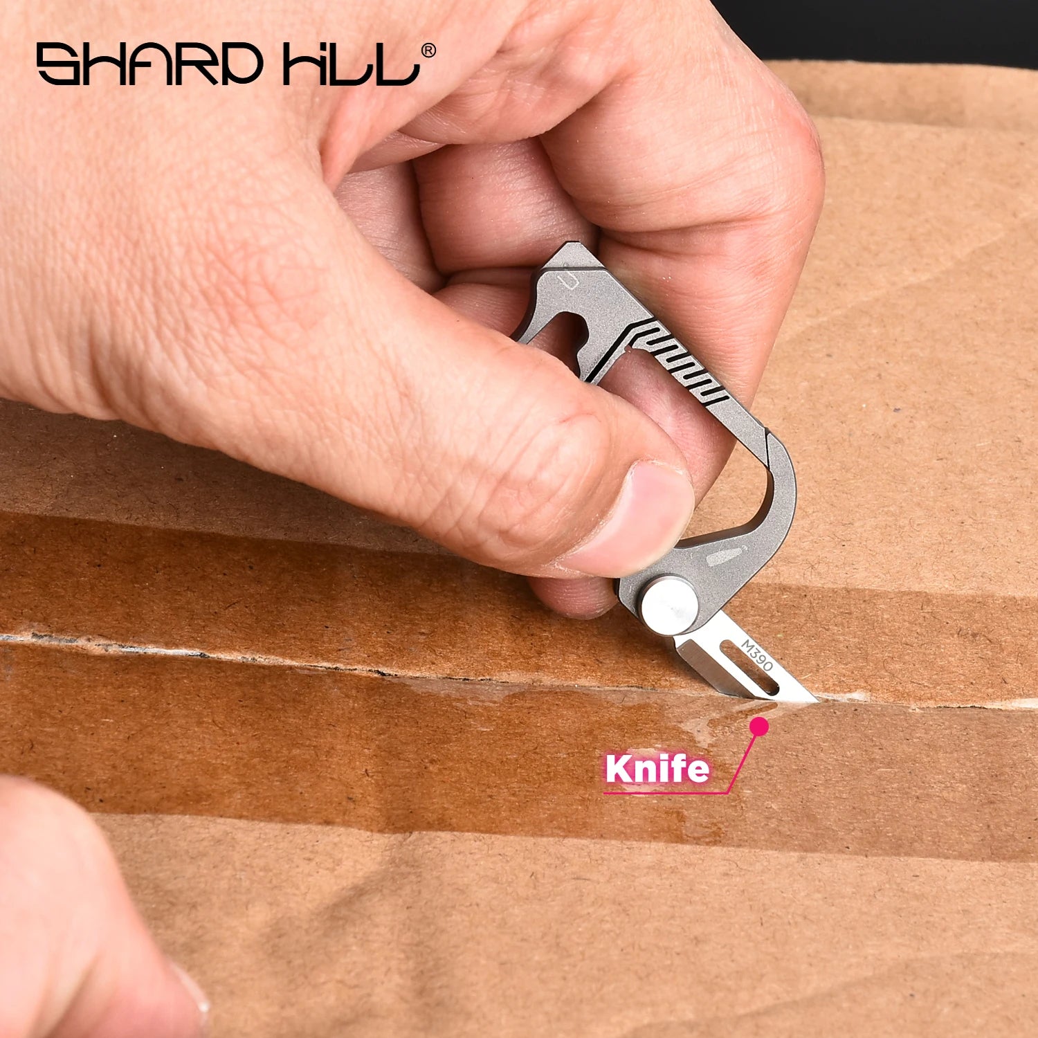 Titanium EDC Multi-Tool Keychain – Knife & Screwdriver