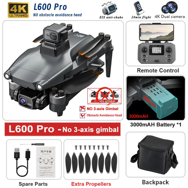 Pro Max GPS Drone – Dual Camera, 5KM Range, 4K Video