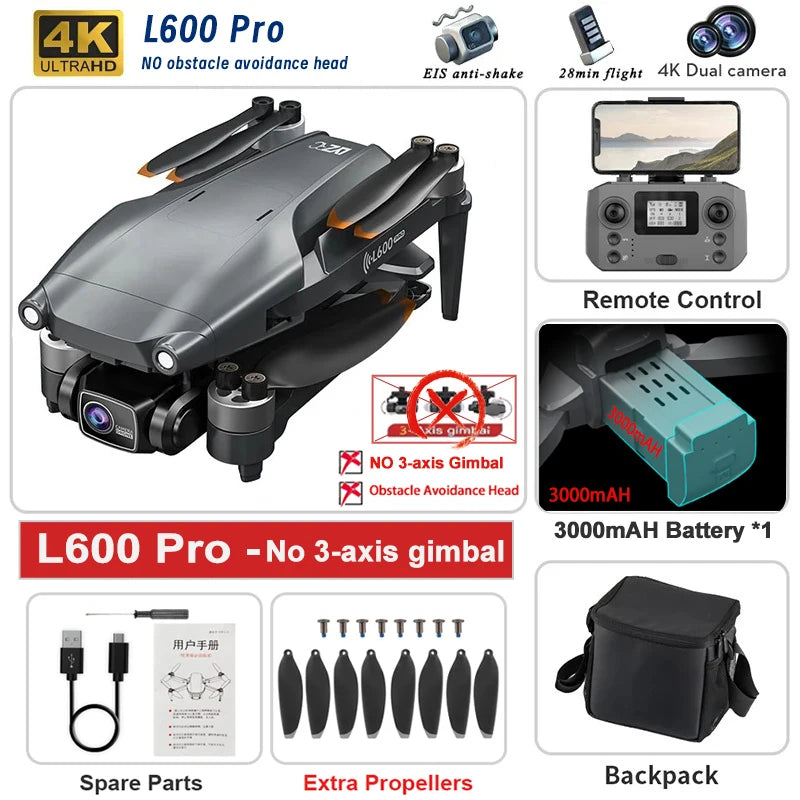 Pro Max GPS Drone – Dual Camera, 5KM Range, 4K Video