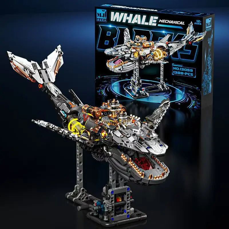 New Building Blocks Eagle Model Children's Semi-mechanical Science Building blocks Teaching Toys Birthday gifts 1168 Particles