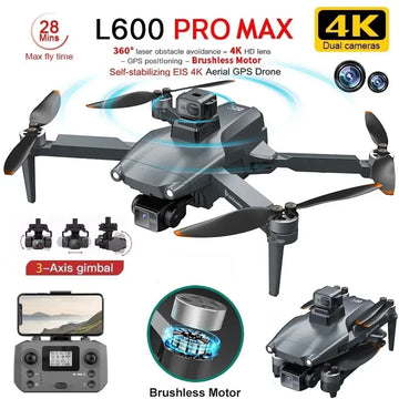 Pro Max GPS Drone – Dual Camera, 5KM Range, 4K Video