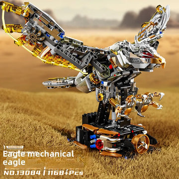 New Building Blocks Eagle Model Children's Semi-mechanical Science Building blocks Teaching Toys Birthday gifts 1168 Particles