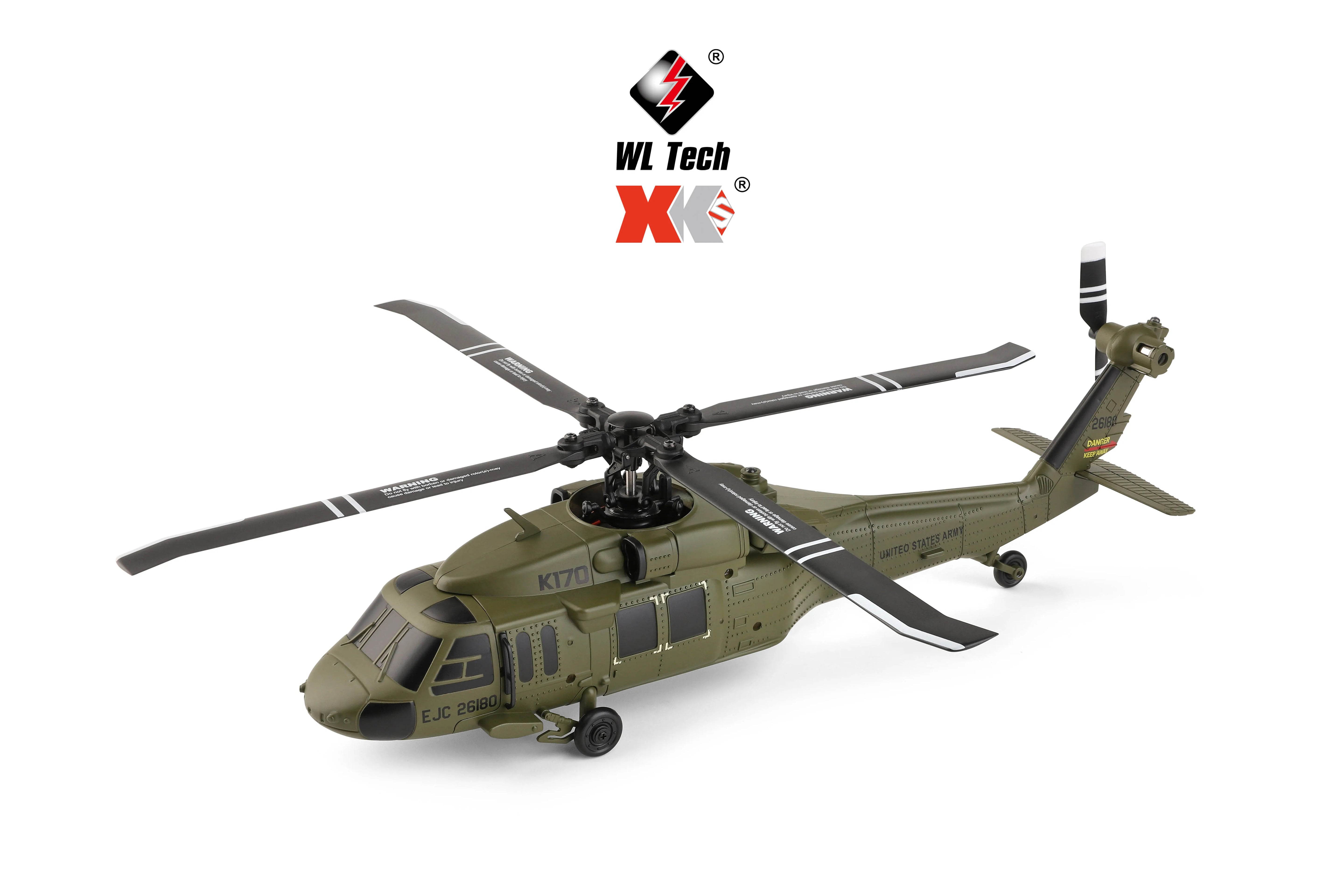 K170 RC Tactical Helicopter – 1:48 Scale Military Utility Aircraft Model