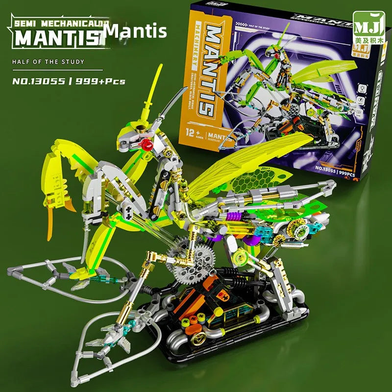 New Building Blocks Eagle Model Children's Semi-mechanical Science Building blocks Teaching Toys Birthday gifts 1168 Particles