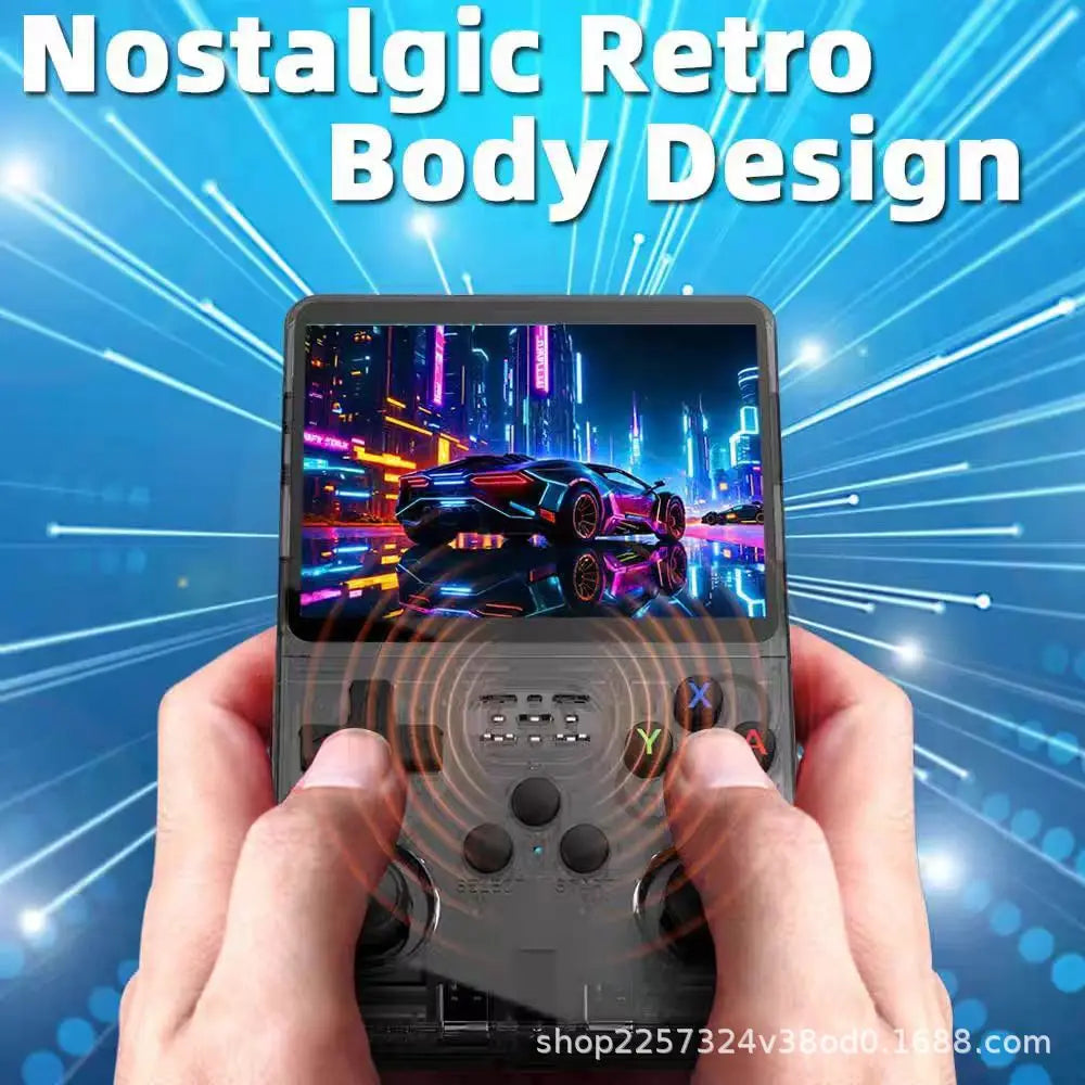 R36 Retro Handheld Game Console – 64GB, Linux OS, 3.5-Inch Screen