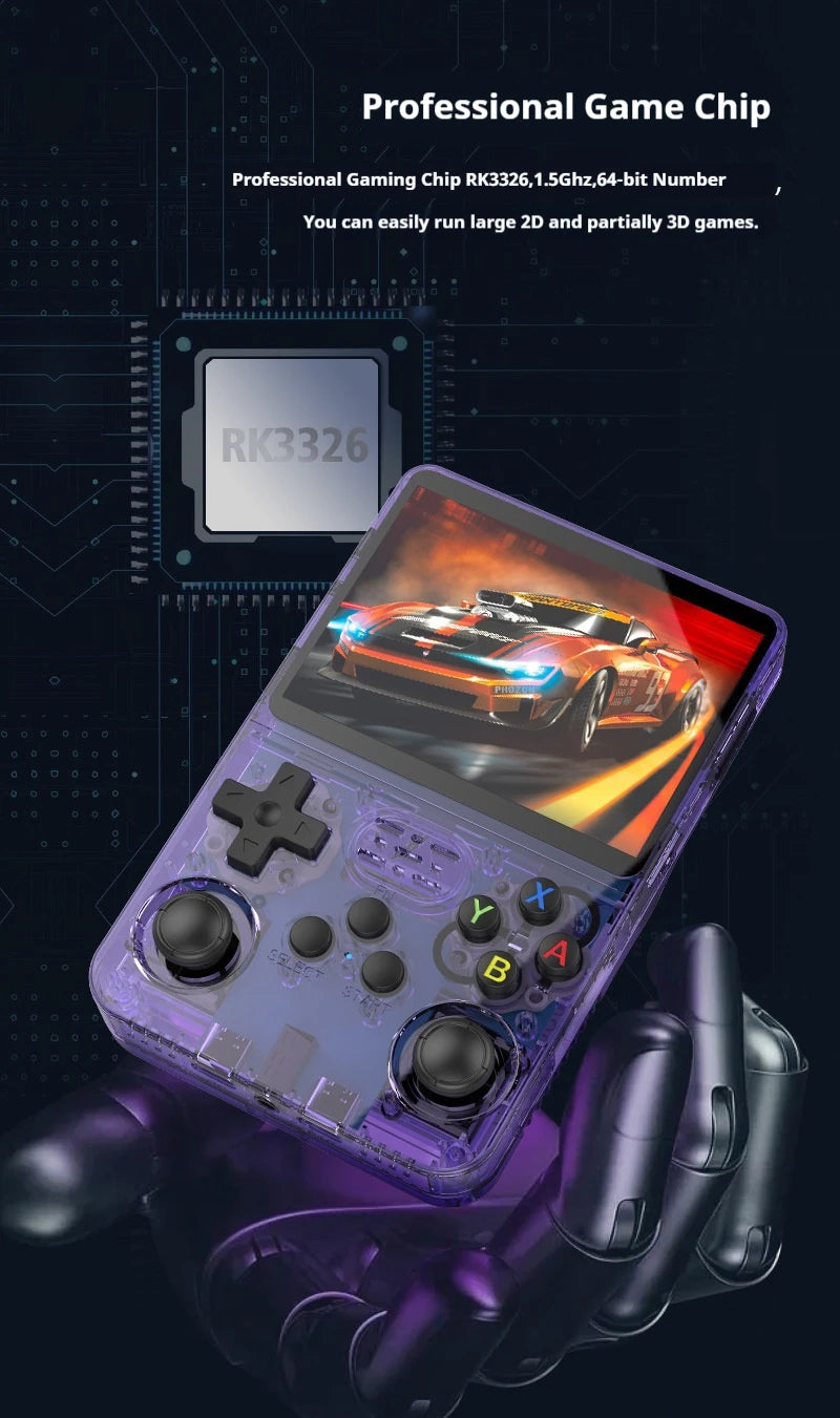 R36 Retro Handheld Game Console – 64GB, Linux OS, 3.5-Inch Screen