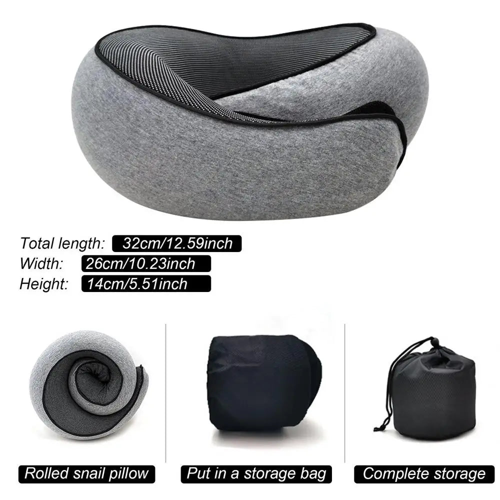 Flight-Ready Neck Pillow – Soft, Supportive, Adjustable