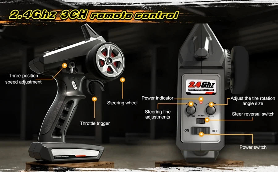 Brushless 4WD RC Car – Off-Road 80KM/H Racing Truck