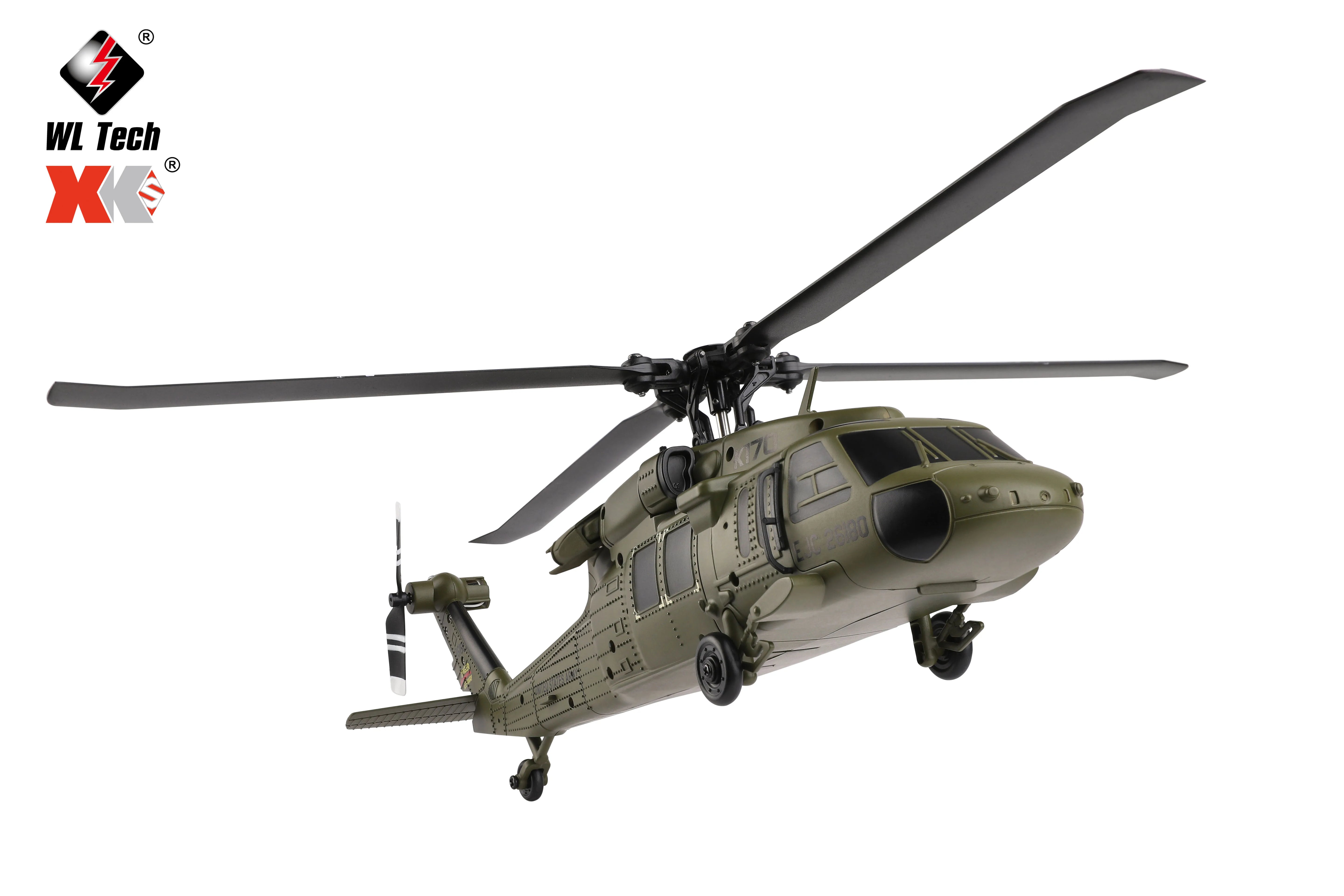 K170 RC Tactical Helicopter – 1:48 Scale Military Utility Aircraft Model