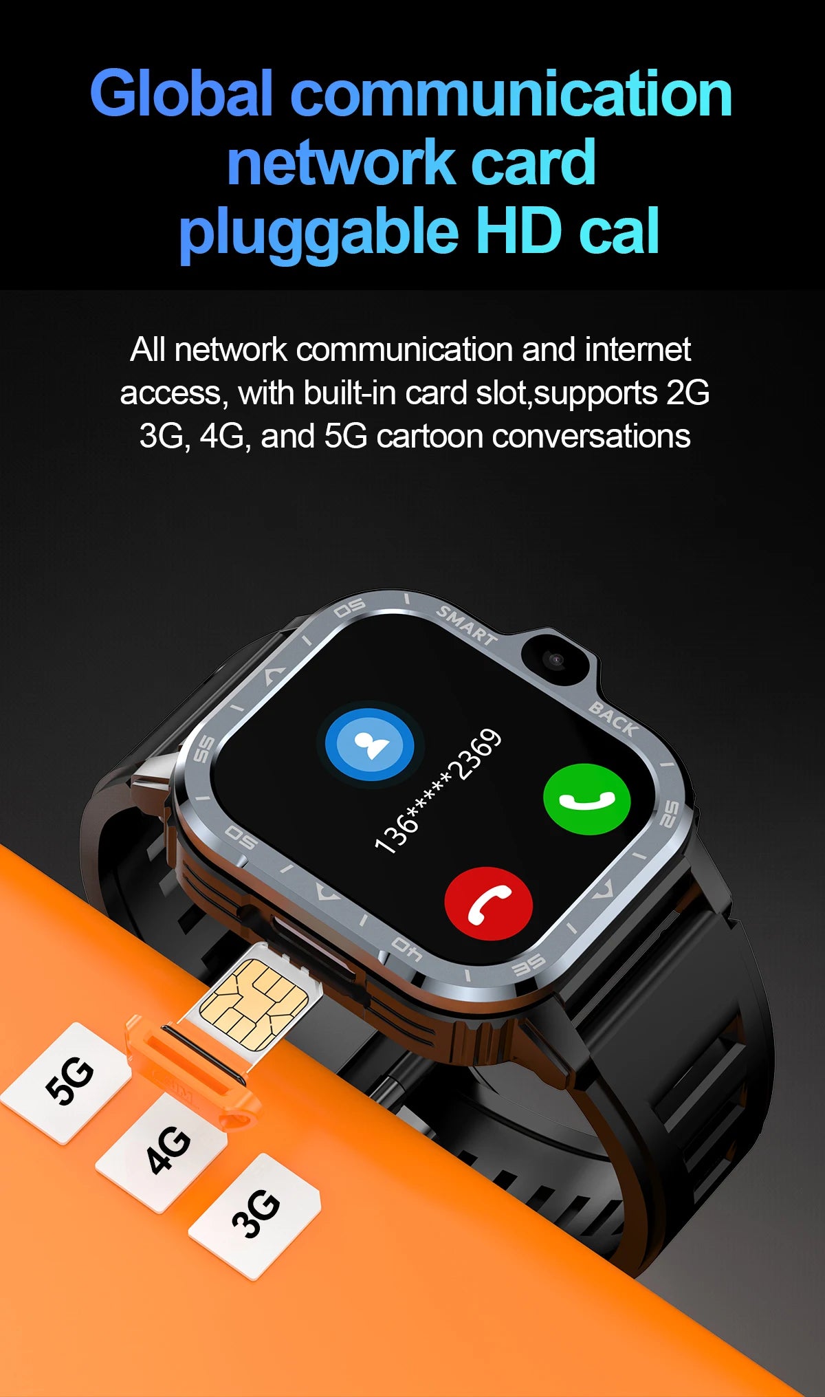 Valdus PGD Android Smart Watch for Men