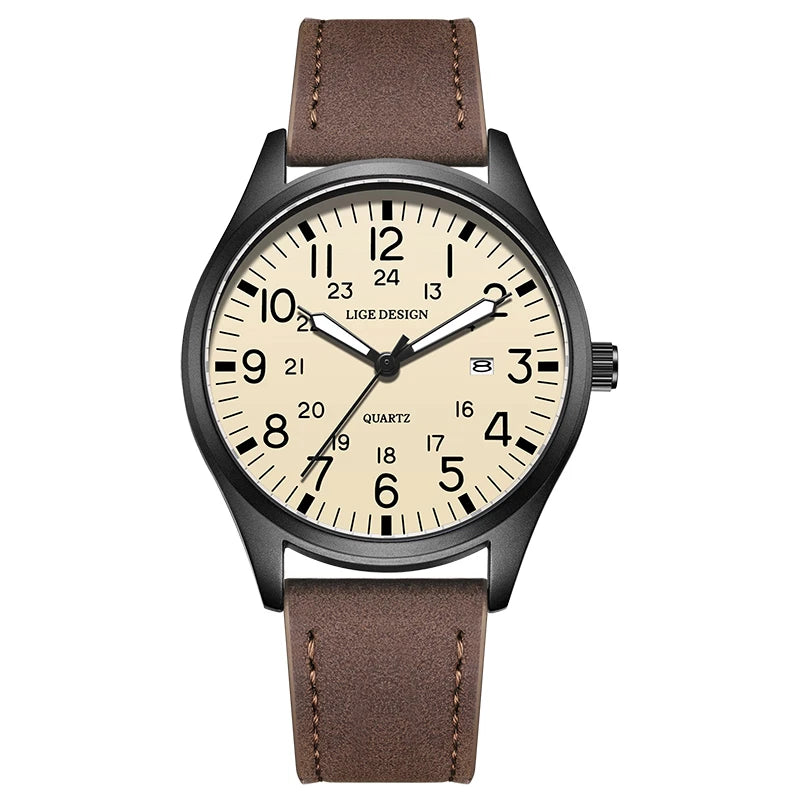 Men's Quartz Watch – Waterproof, Luminous, Nylon Strap