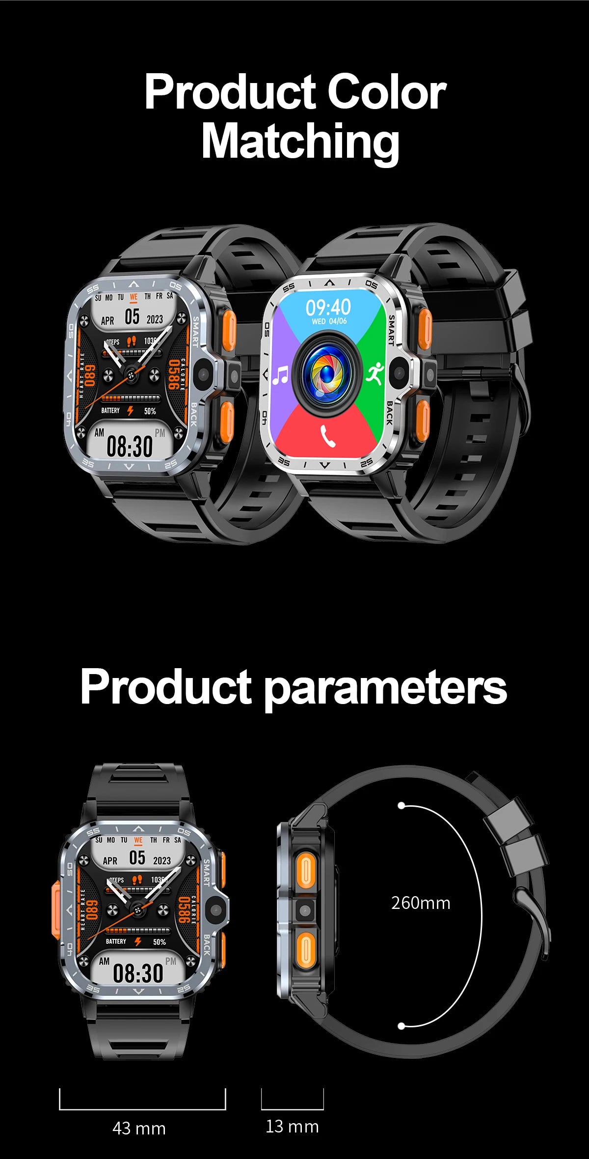 Valdus PGD Android Smart Watch for Men