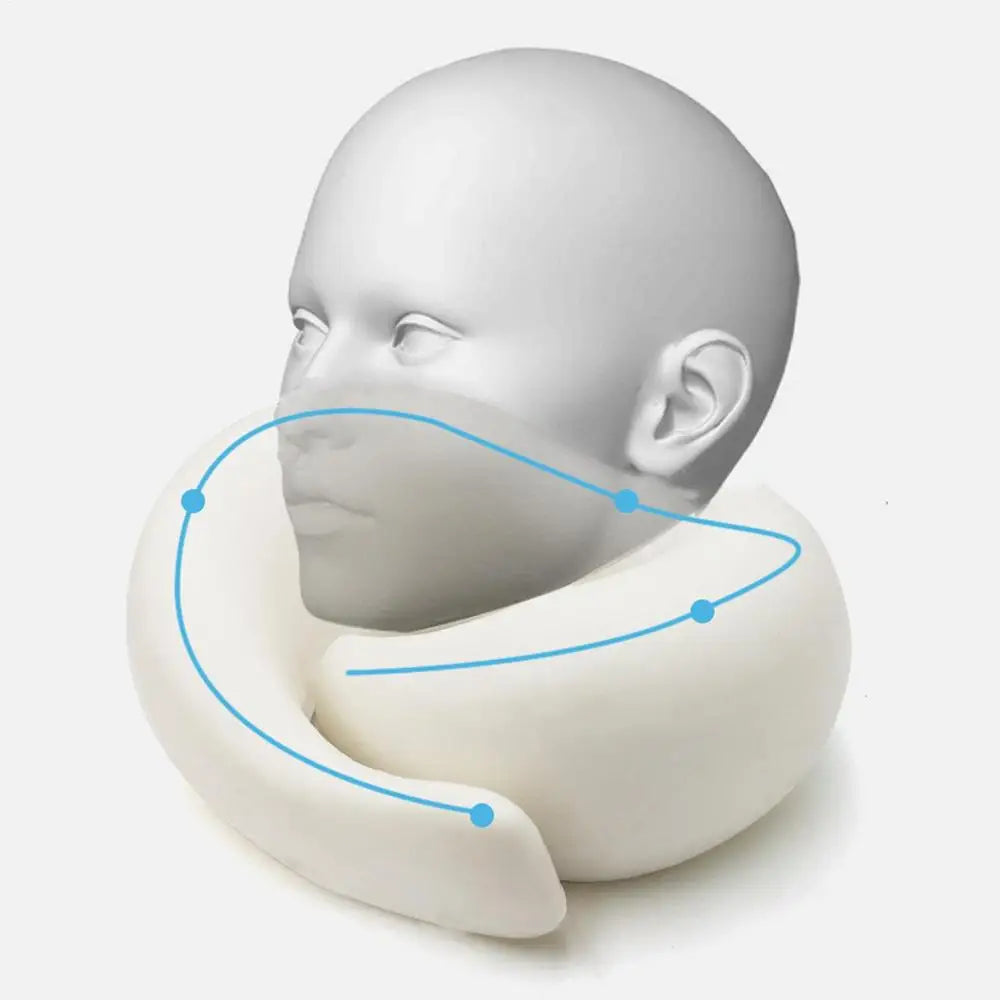 Flight-Ready Neck Pillow – Soft, Supportive, Adjustable
