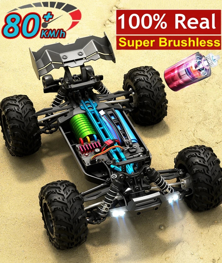 Brushless 4WD RC Car – Off-Road 80KM/H Racing Truck