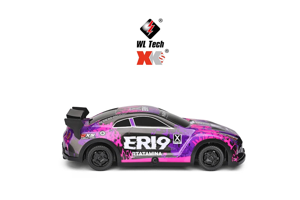 Mini GTR RC Racer – 4WD Drift Action with LED Headlights