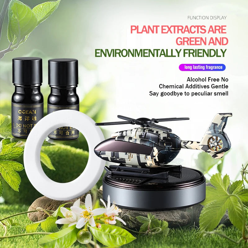 Car Solar Helicopter Air Freshener