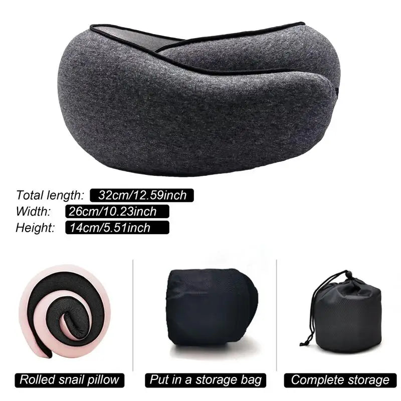 Flight-Ready Neck Pillow – Soft, Supportive, Adjustable