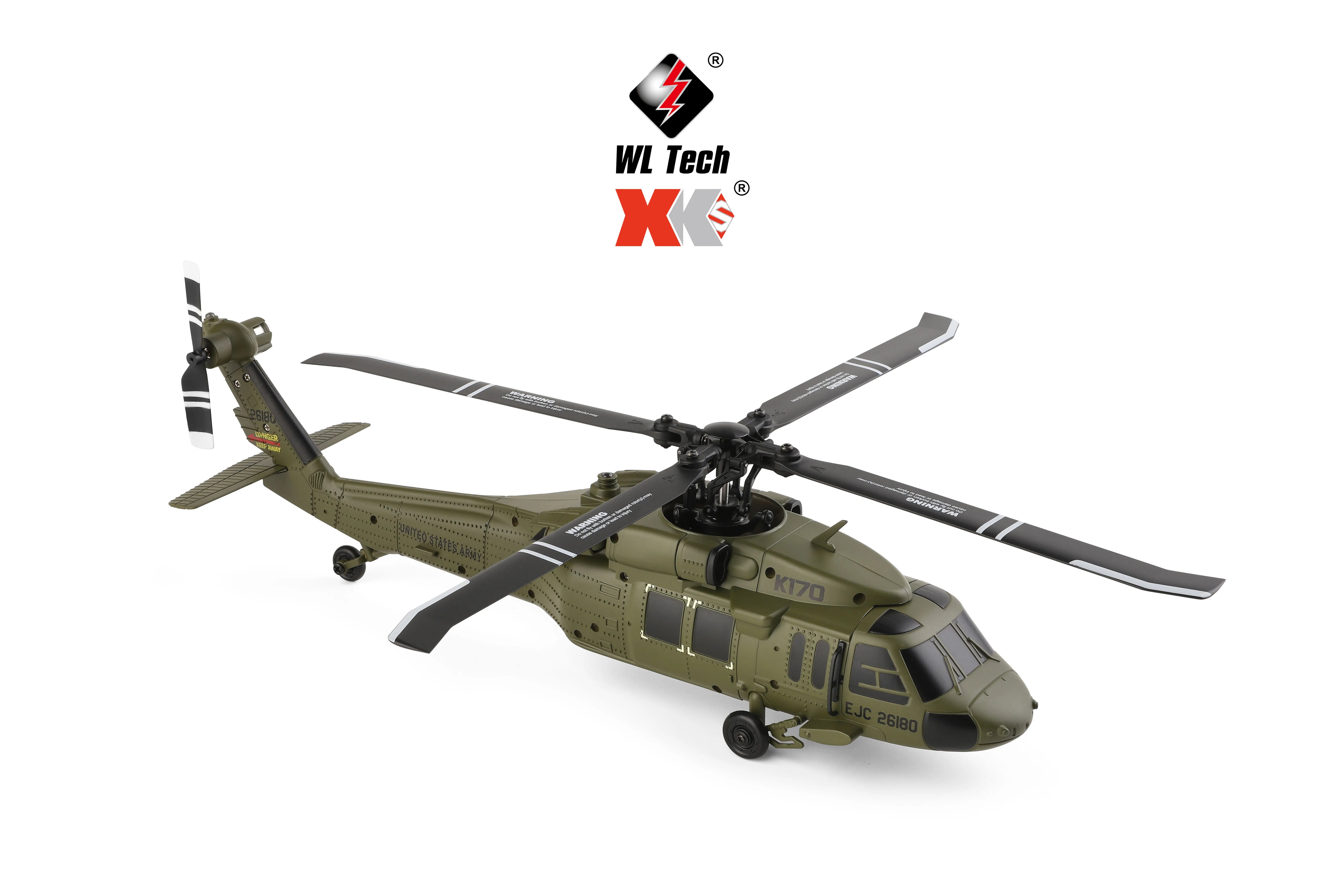 K170 RC Tactical Helicopter – 1:48 Scale Military Utility Aircraft Model