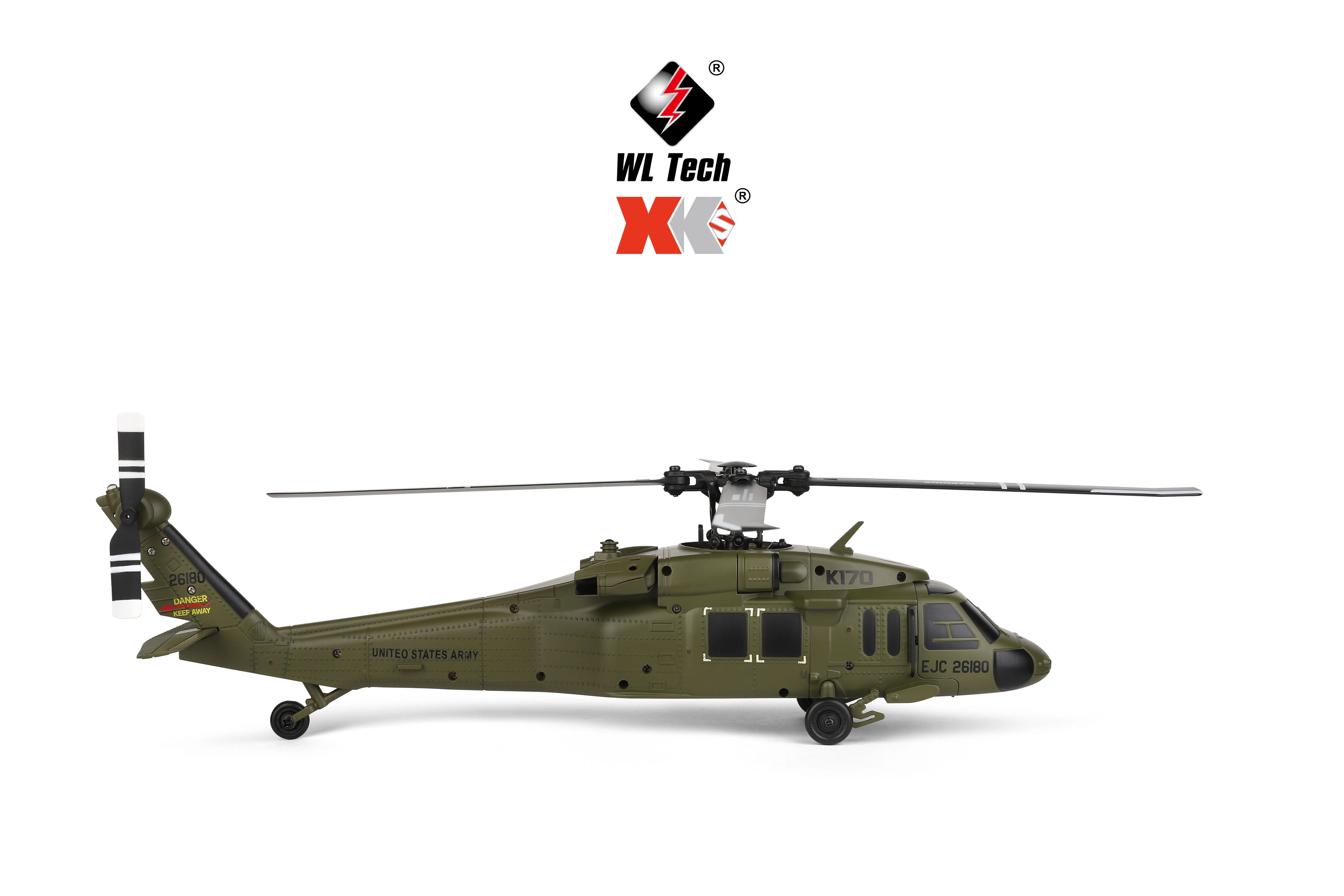 K170 RC Tactical Helicopter – 1:48 Scale Military Utility Aircraft Model