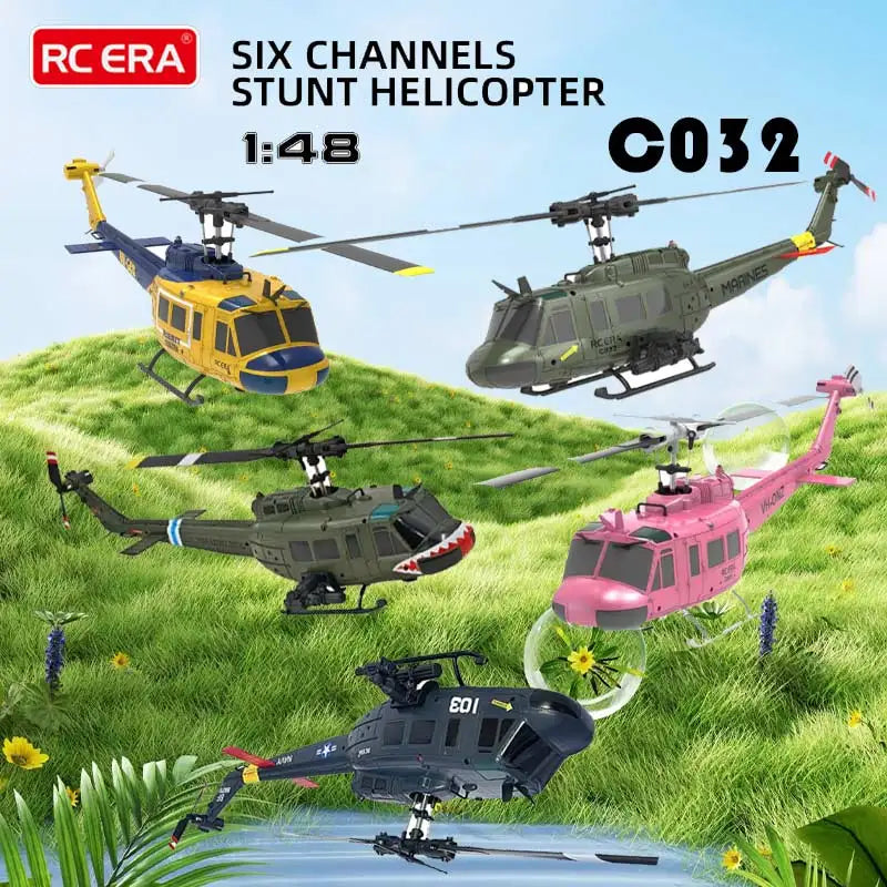 Huey UH-1 RC Helicopter – 6CH Military-Grade Stunt Chopper