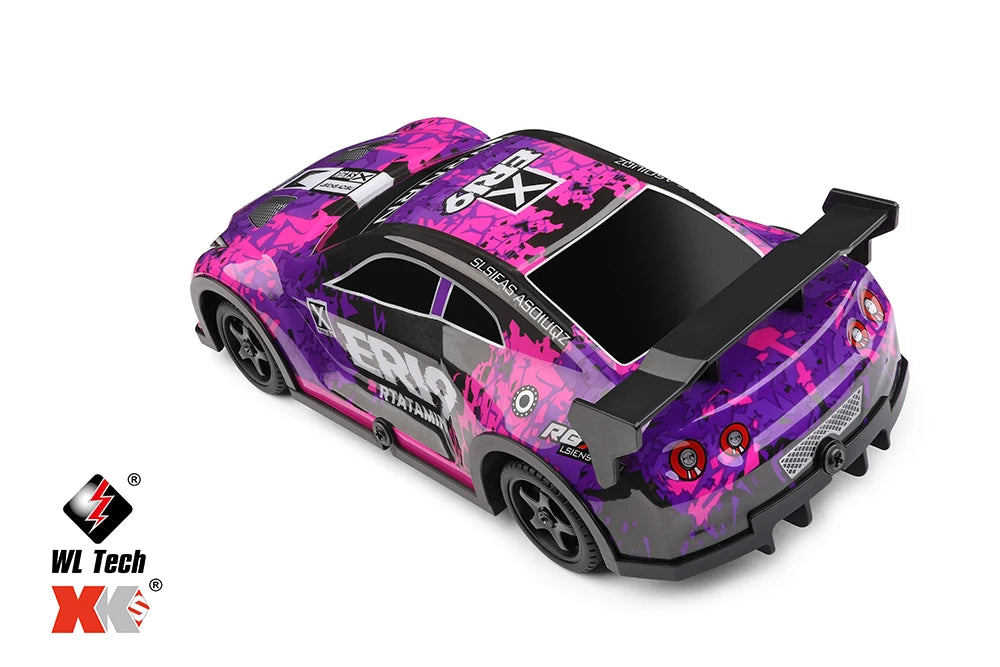 Mini GTR RC Racer – 4WD Drift Action with LED Headlights