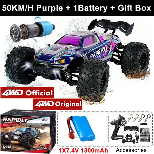 Brushless 4WD RC Car – Off-Road 80KM/H Racing Truck