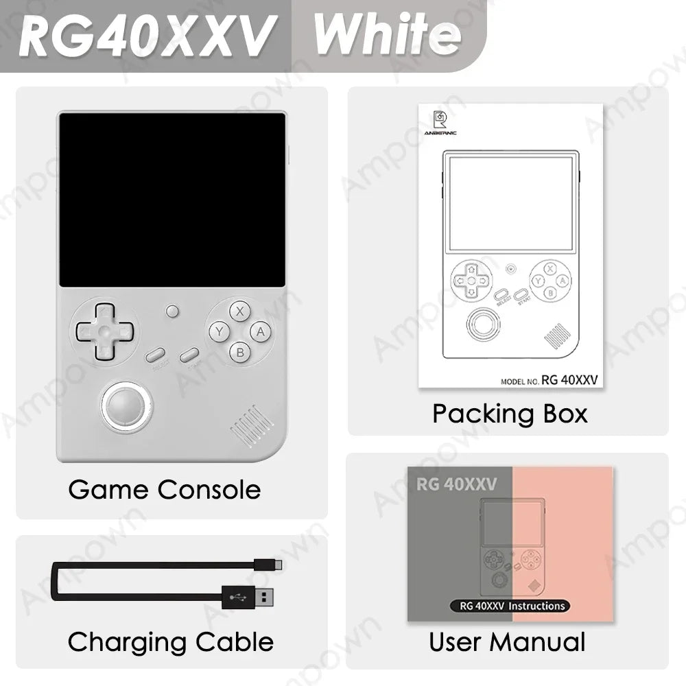 RG40XXV Retro Handheld Console – 4" Display, Joystick, Video Out