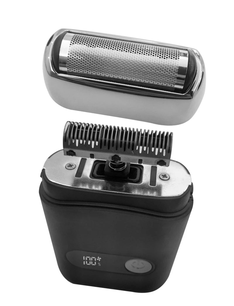 Smart Electric Shaver – LED Display & USB Powered