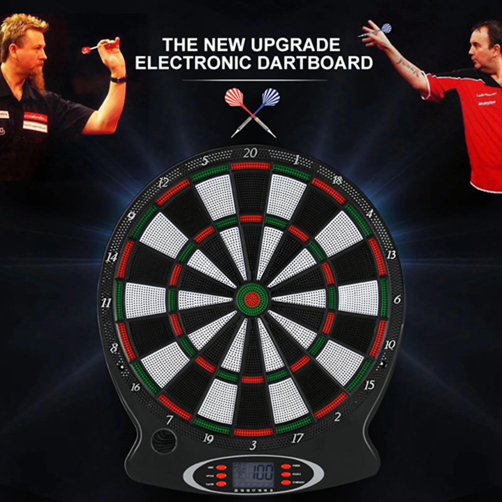 Electronic Dartboard with LCD Score Display & 6 Darts