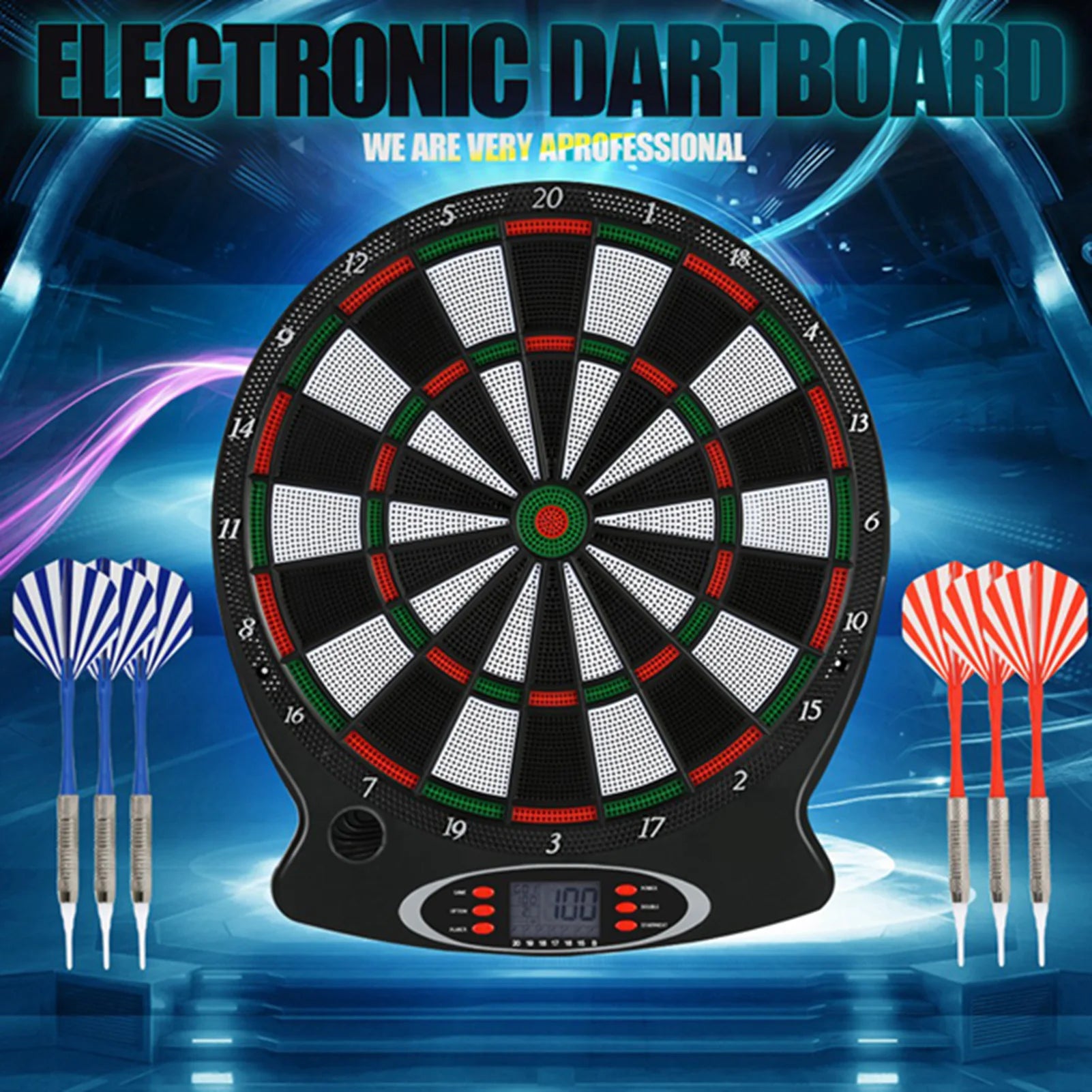 Electronic Dartboard with LCD Score Display & 6 Darts