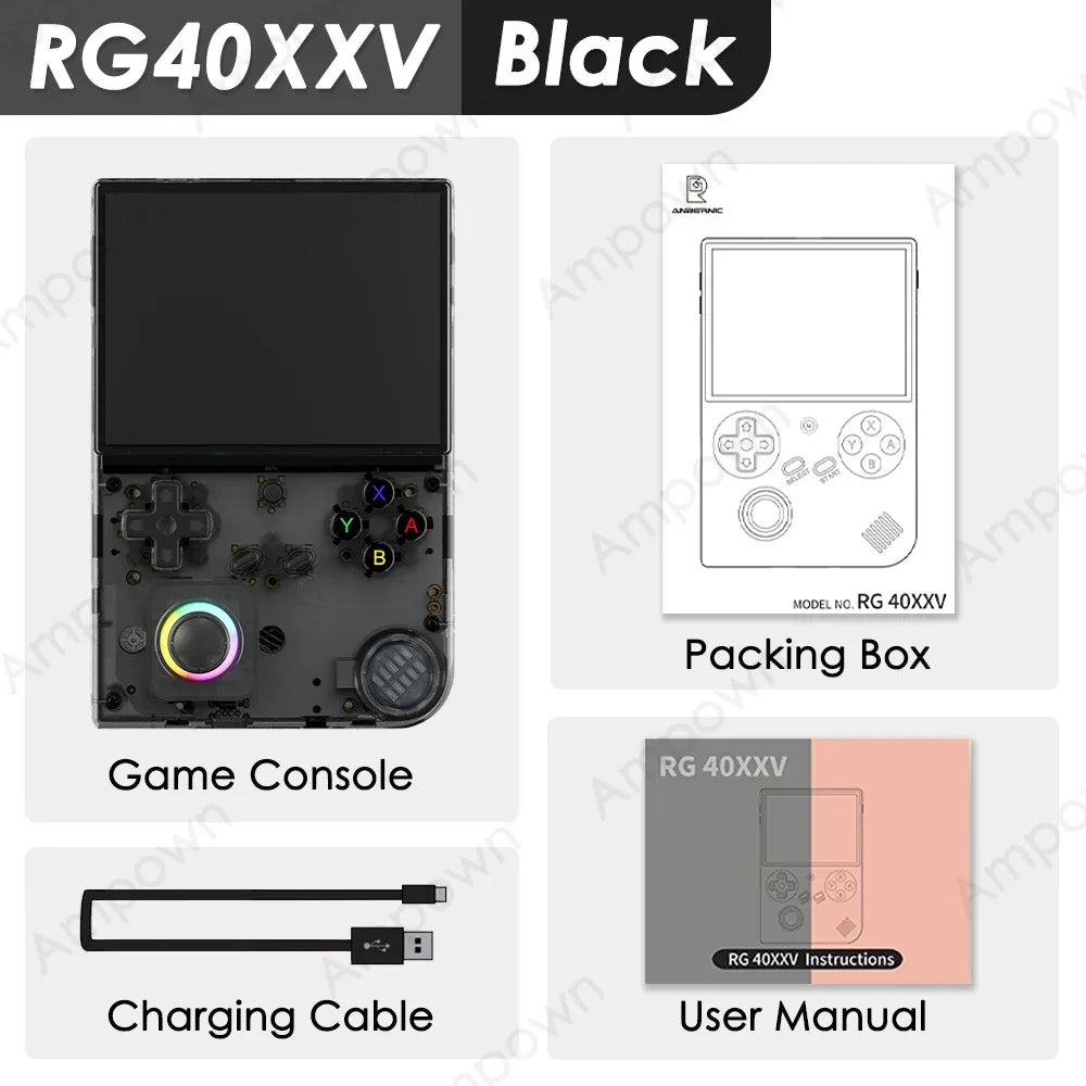 RG40XXV Retro Handheld Console – 4" Display, Joystick, Video Out