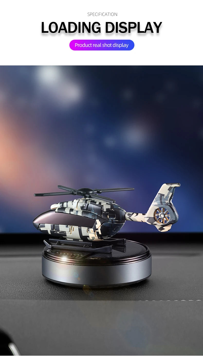 Car Solar Helicopter Air Freshener