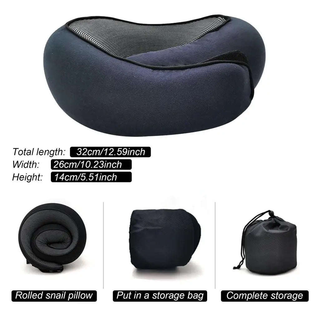 Flight-Ready Neck Pillow – Soft, Supportive, Adjustable