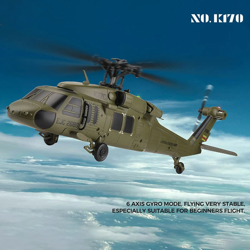 K170 RC Tactical Helicopter – 1:48 Scale Military Utility Aircraft Model