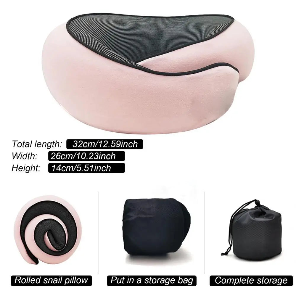 Flight-Ready Neck Pillow – Soft, Supportive, Adjustable