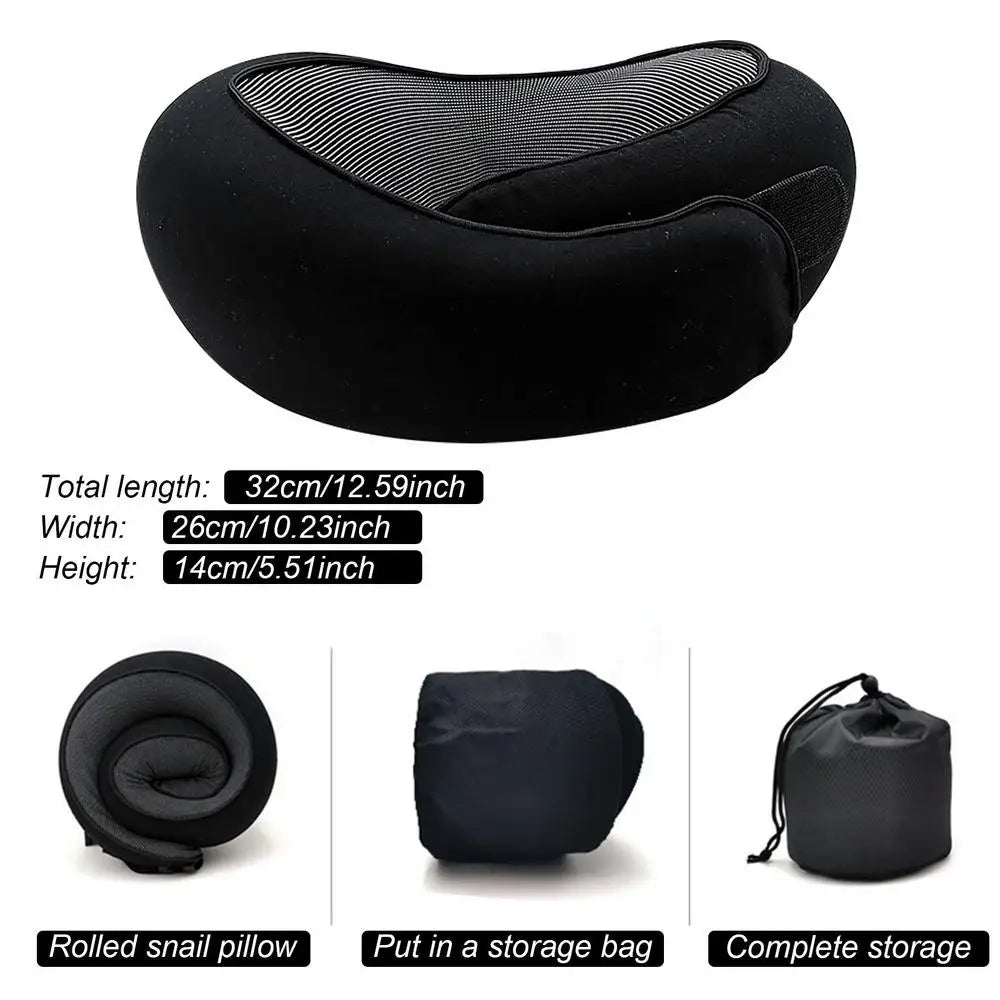 Flight-Ready Neck Pillow – Soft, Supportive, Adjustable
