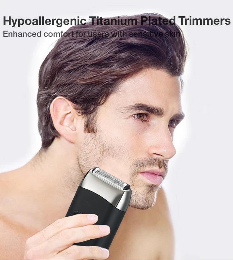 Smart Electric Shaver – LED Display & USB Powered