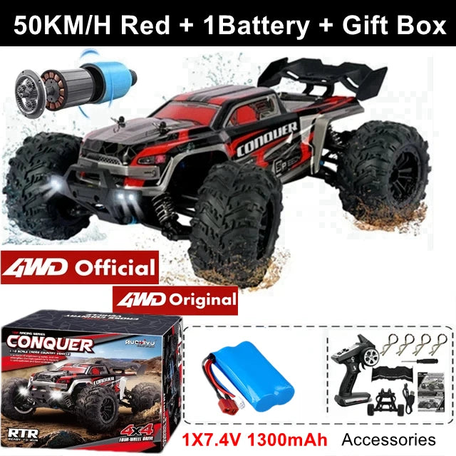 Brushless 4WD RC Car – Off-Road 80KM/H Racing Truck