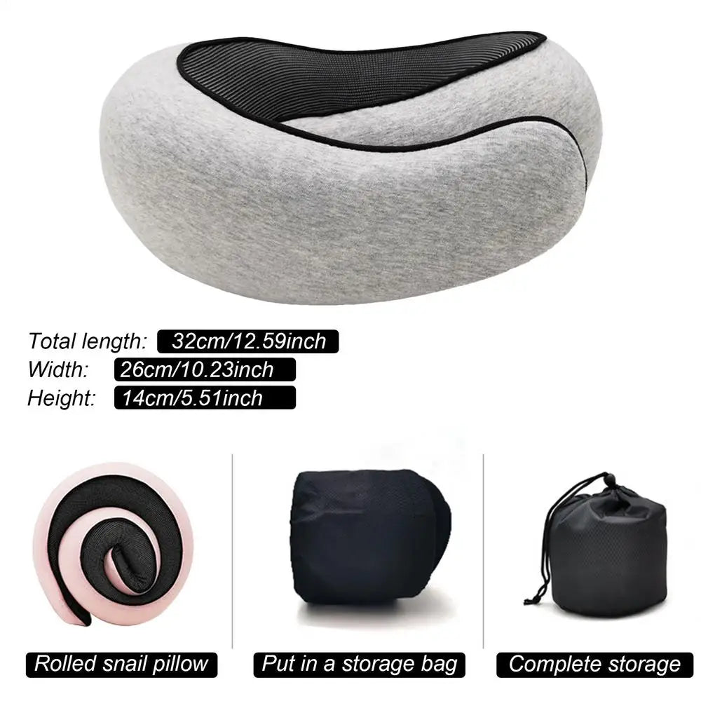 Flight-Ready Neck Pillow – Soft, Supportive, Adjustable