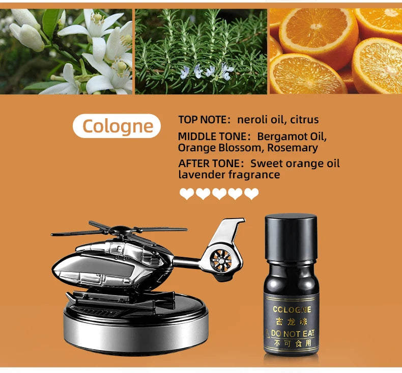 Car Solar Helicopter Air Freshener