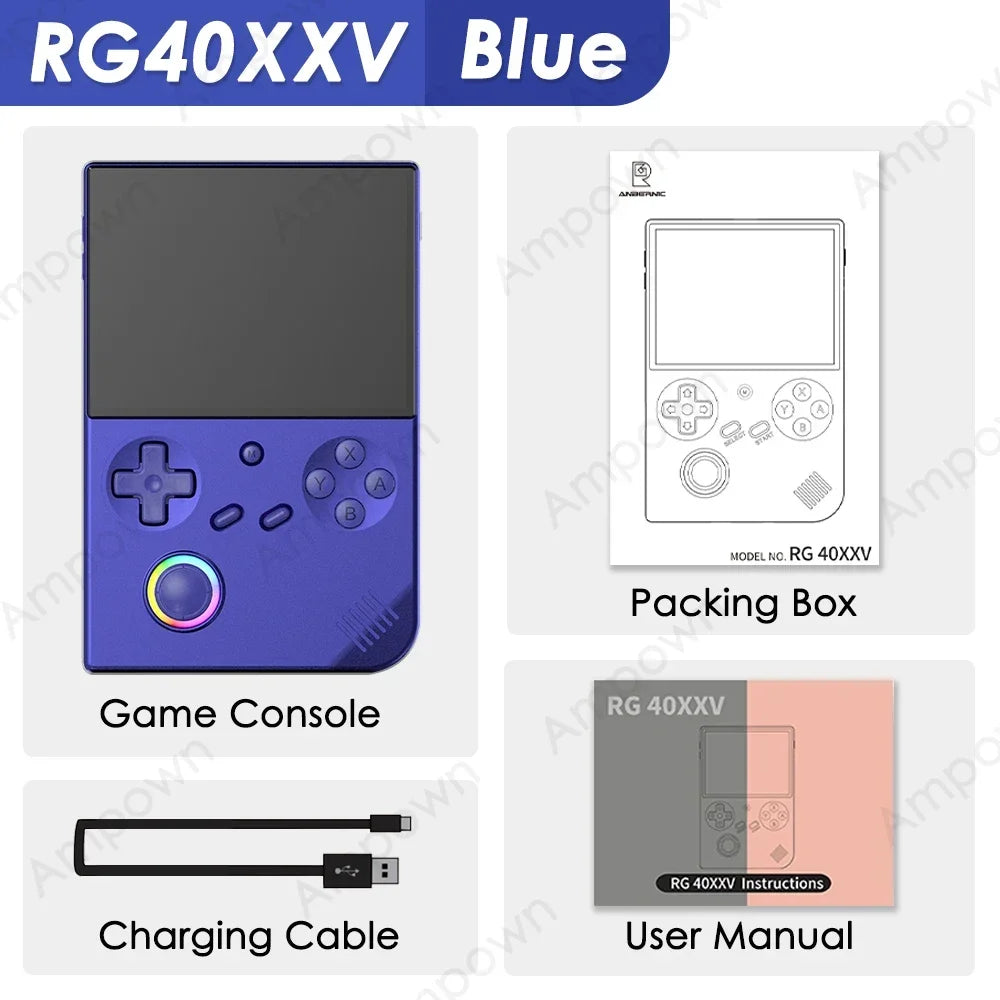 RG40XXV Retro Handheld Console – 4" Display, Joystick, Video Out