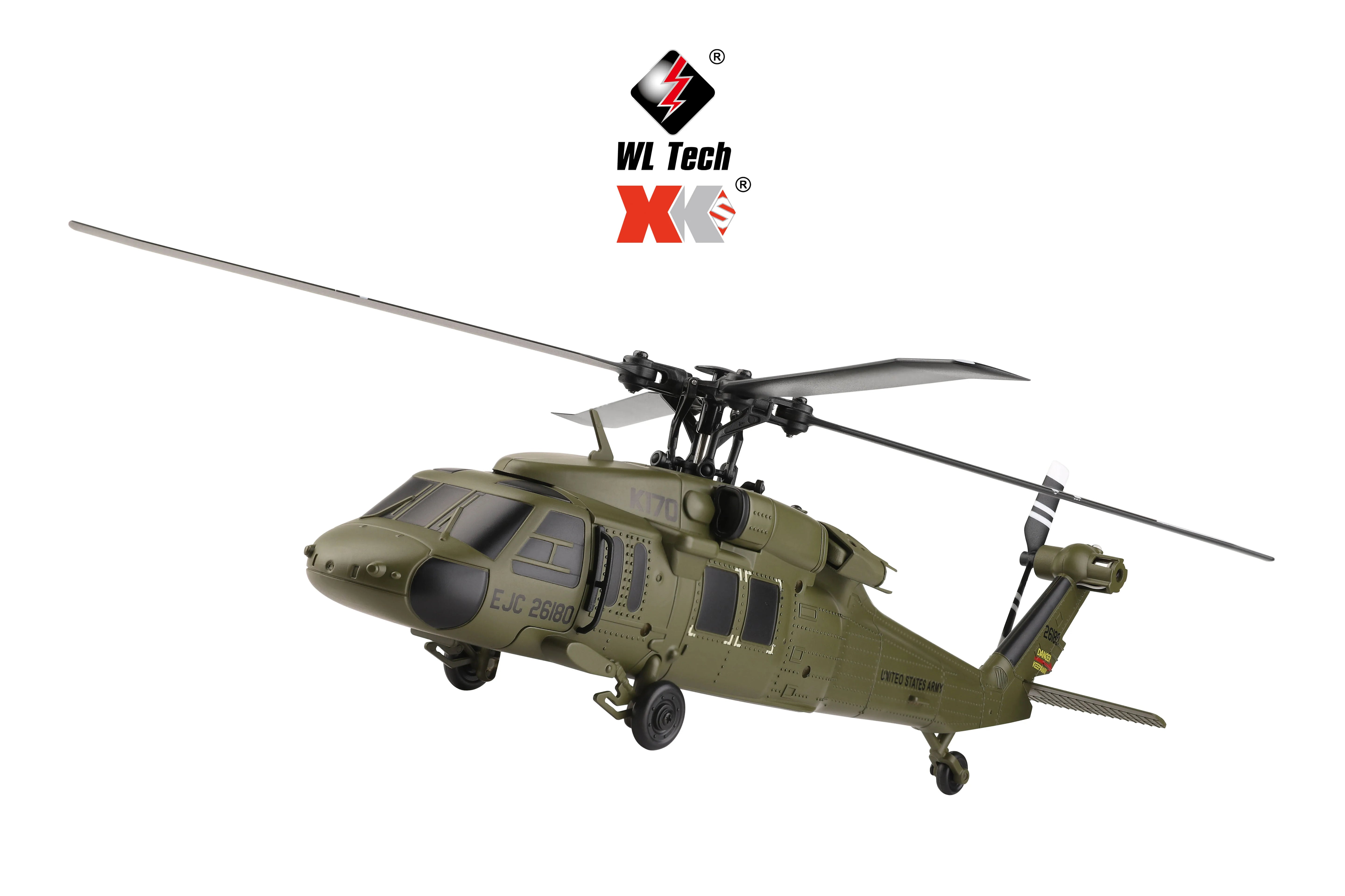 K170 RC Tactical Helicopter – 1:48 Scale Military Utility Aircraft Model