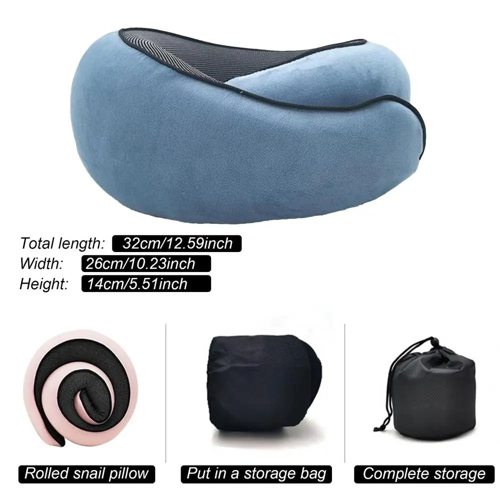 Flight-Ready Neck Pillow – Soft, Supportive, Adjustable