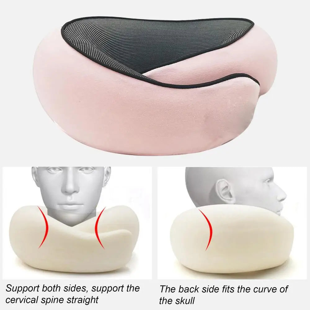 Flight-Ready Neck Pillow – Soft, Supportive, Adjustable