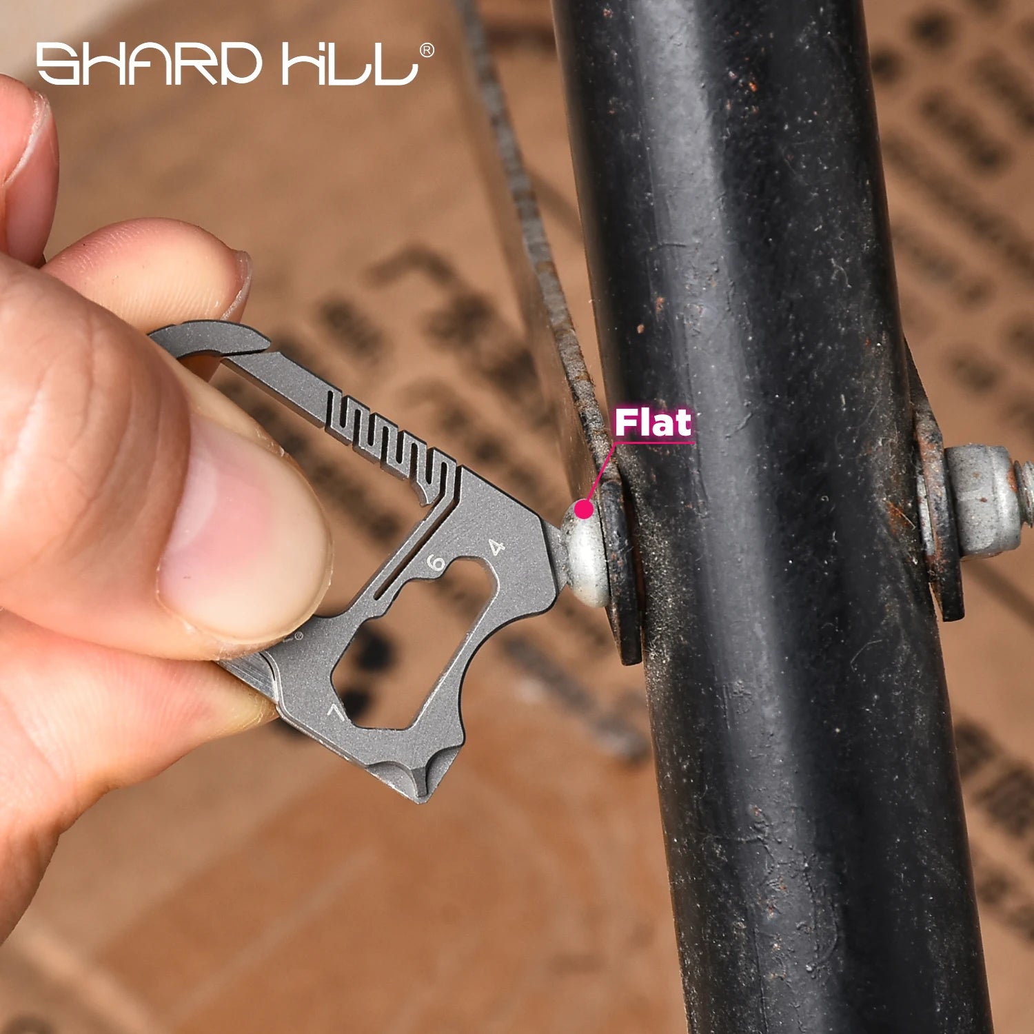 Titanium EDC Multi-Tool Keychain – Knife & Screwdriver