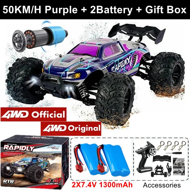 Brushless 4WD RC Car – Off-Road 80KM/H Racing Truck