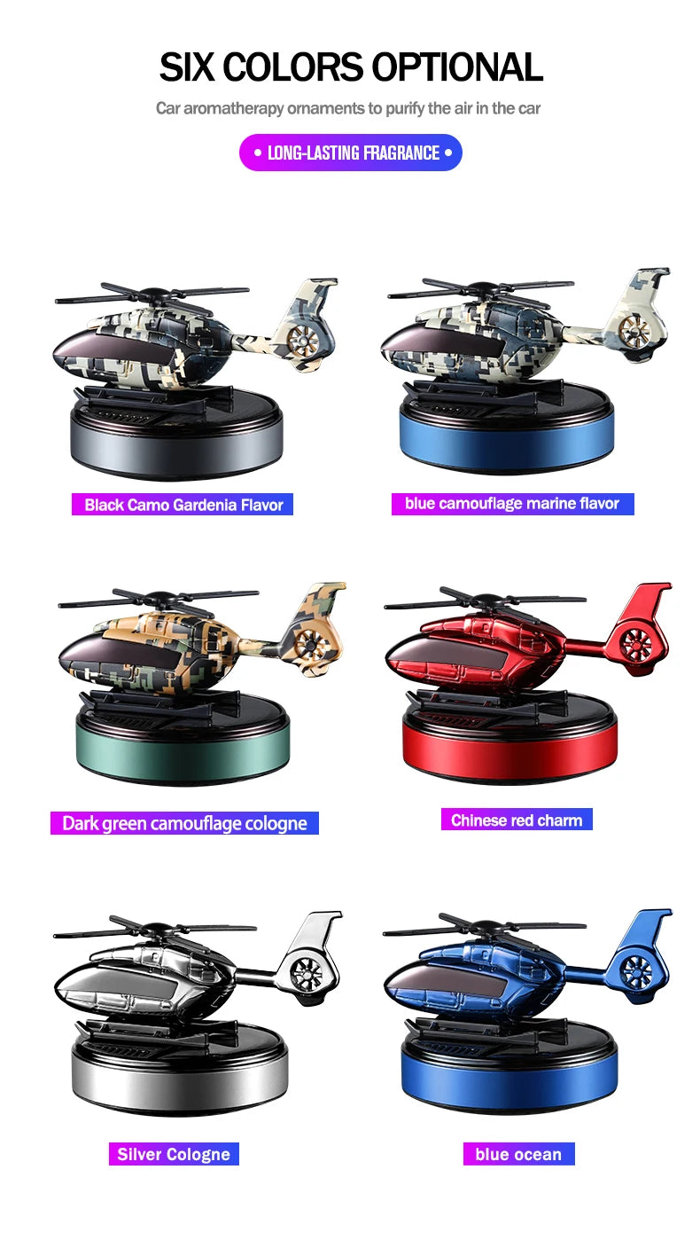 Car Solar Helicopter Air Freshener